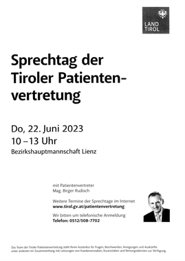Sprechtag der Tiroler Patientenverfügung